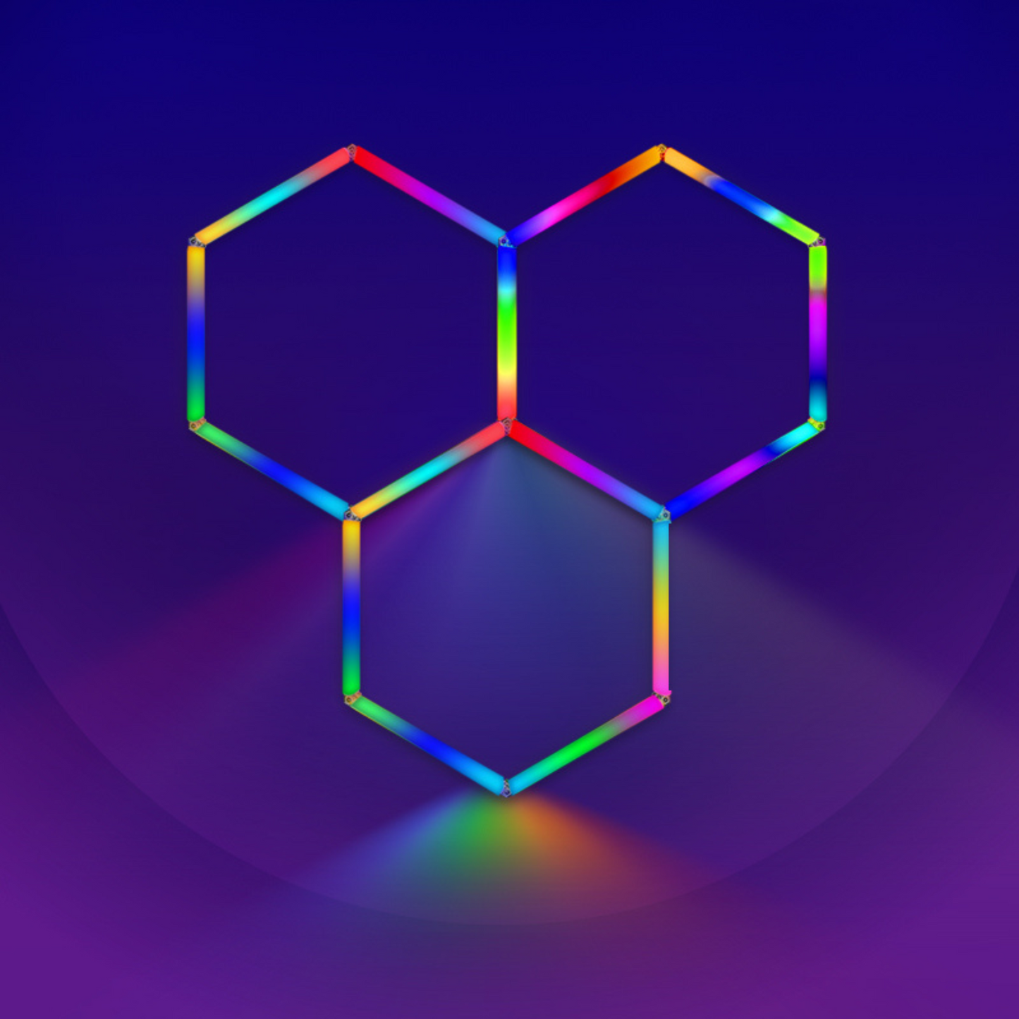 3 Triangle Hex RBB LED Lighting System