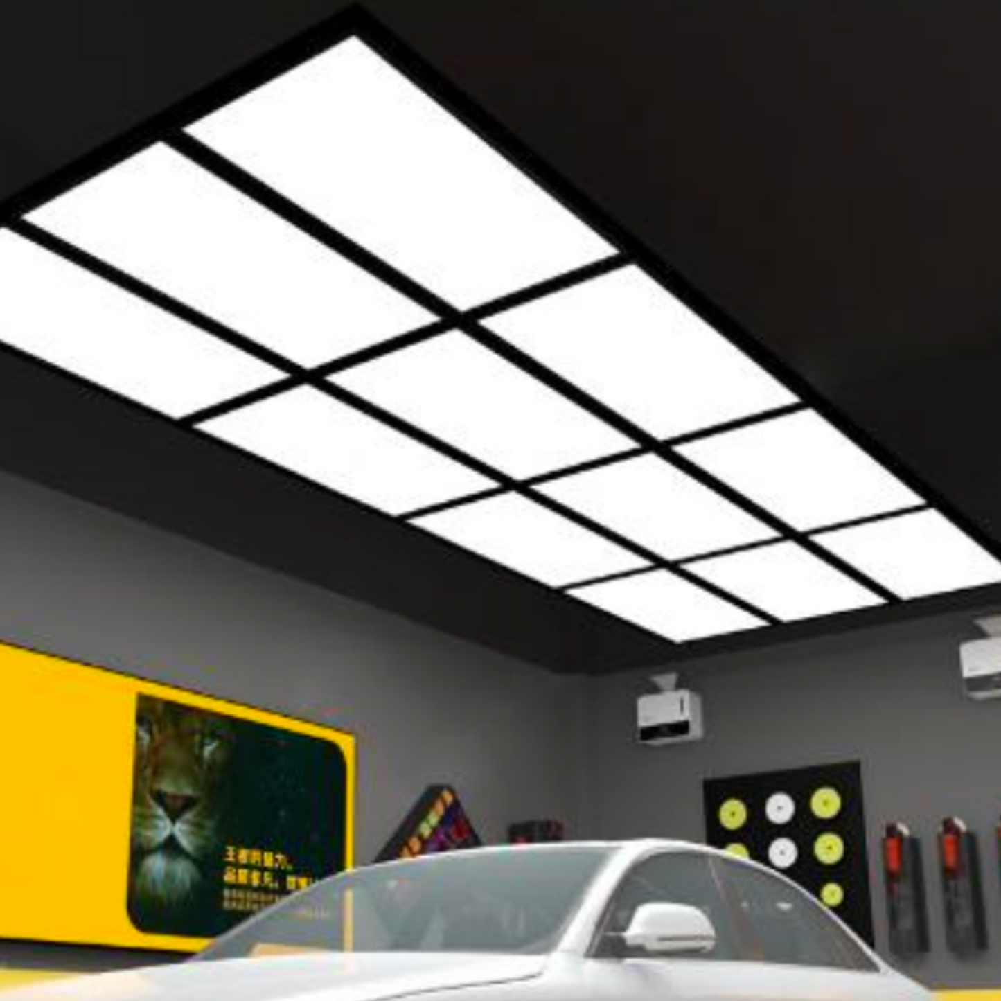 12-Grid Automotive Workshop Light