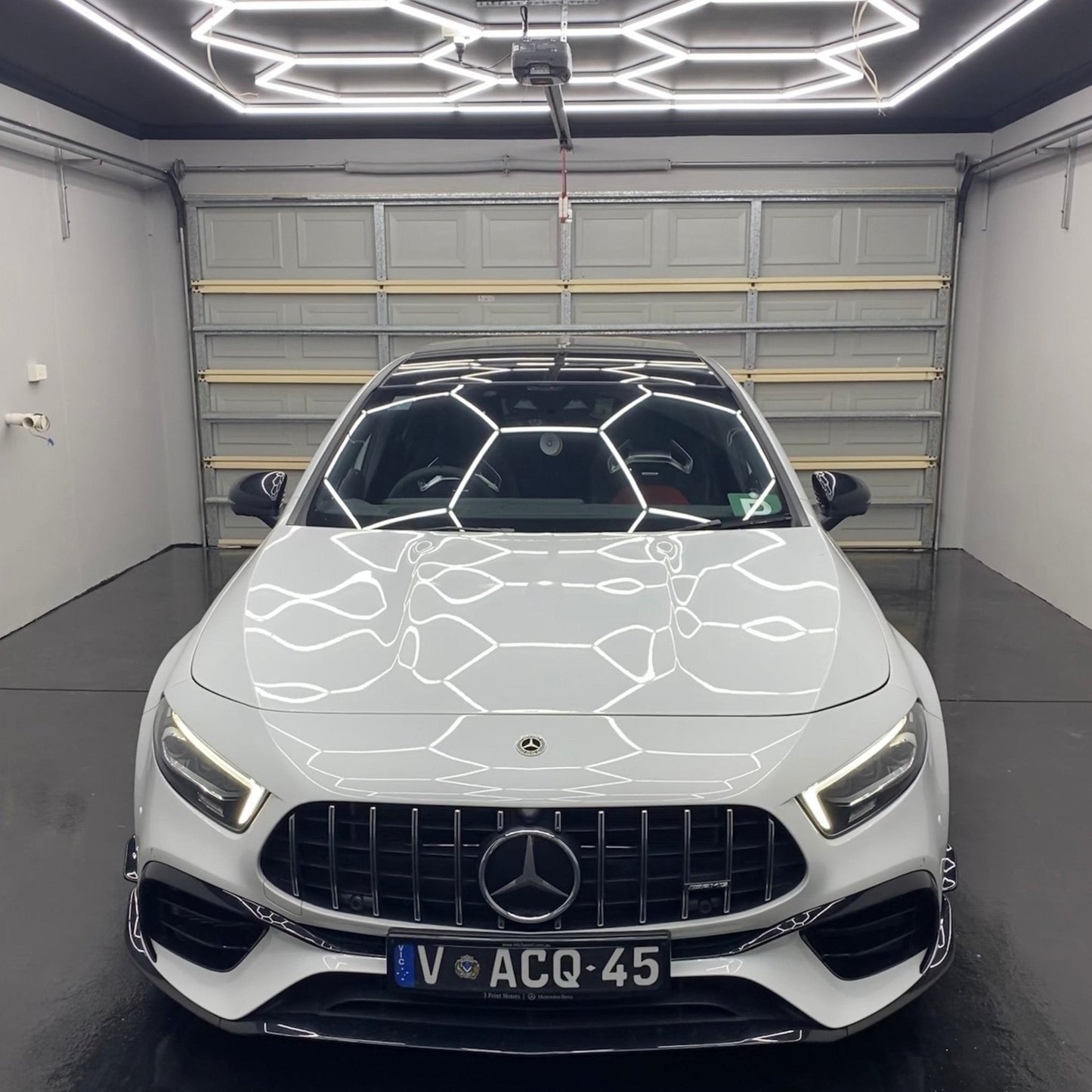 5 PACK HEXAGRID LED LIGHTING SYSTEM WITH BORDER -THE FIT OUT LAB