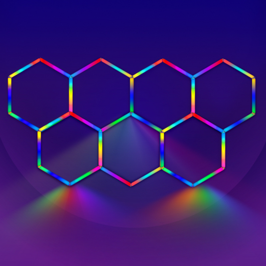 7 Hex RBG Hexagrid LED Lighting System