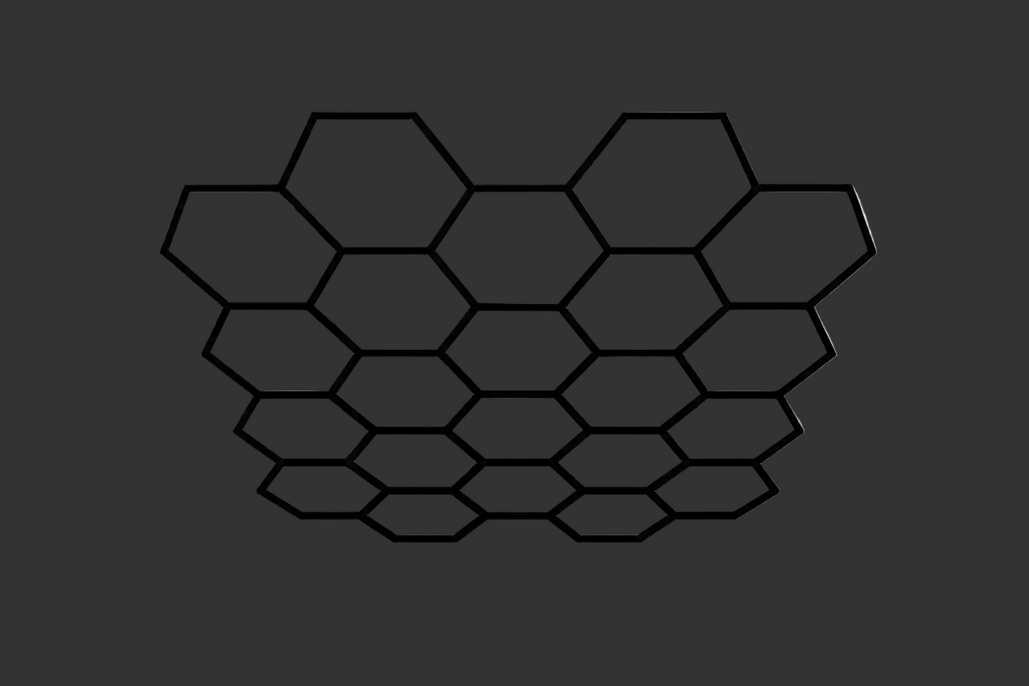 Custom Blacked Out Hexagrid