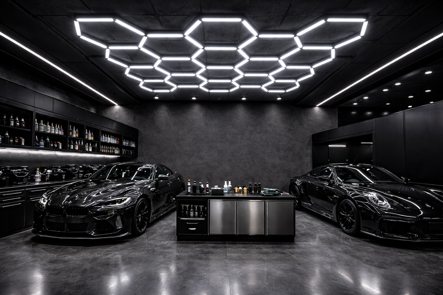 Custom Blacked Out Hexagrid